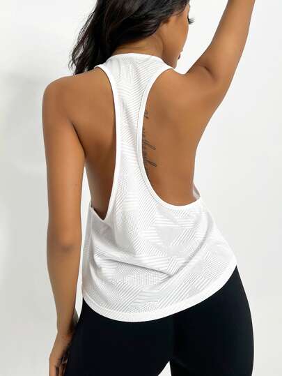 Sport Studio Solid Racerback Sports Tank Top