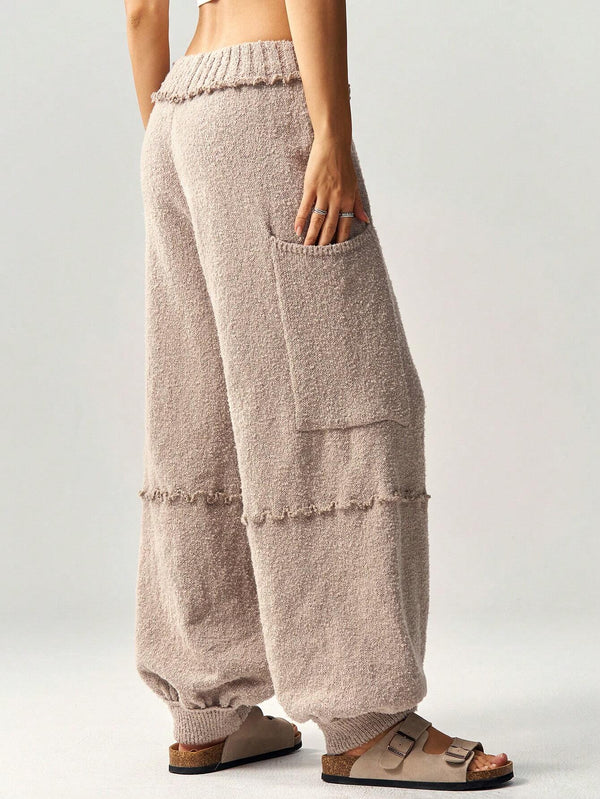 High-Waist Baggy Sweater Pants for Women – Stylish & Comfortable Joggers