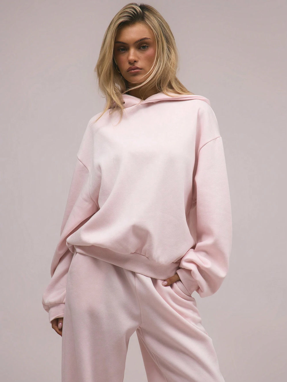 Oversized Fleece Hooded Sweatshirt for Women - Cozy & Stylish Hoodie