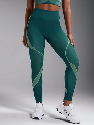 High-Waist Seamless Striped Leggings | Comfortable & Stylish Activewear