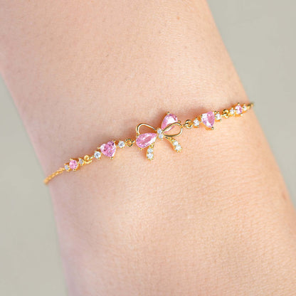 Bow Heart Bracelet